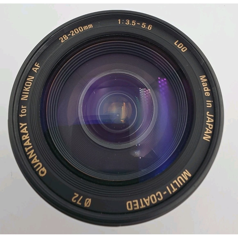 Quantaray 28-200mm 1:3.5-5.6  AF Zoom LDO Lens for Nikon AF Made In JAPAN W/Caps
